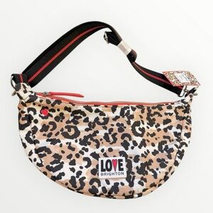 NWT Brighton Spotted Love Swing Bag Leopard Print